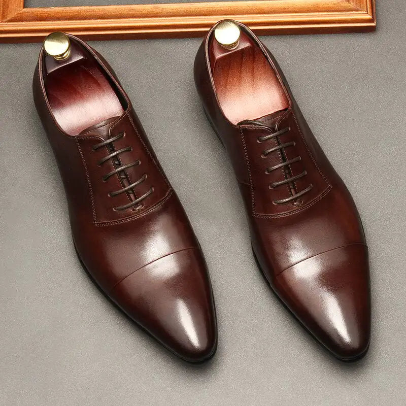 Luxury Red bottom Leather Shoes For Men