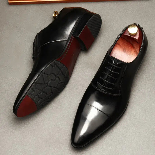 Luxury Red bottom Leather Shoes For Men